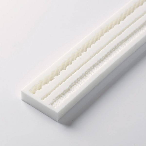 009908 PCB SILICONE MOLD THE CORDELETTES 3 DESIGNS 50 CM 1PCE ***S/CD***