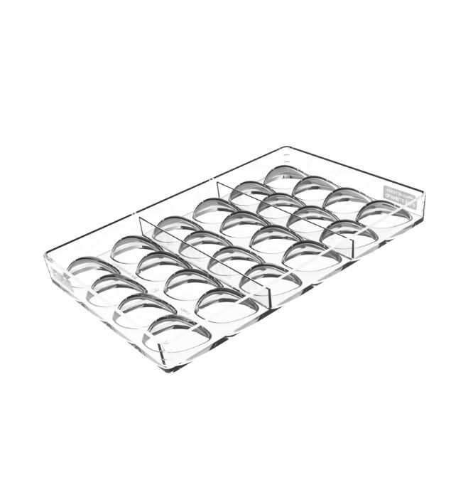 SILIKOMART TRITAN PRALINE MOLD CH038 QUENELLE KIT 01 4.2X2.7XH1.7CM + ICH038 SILICONE MOLD