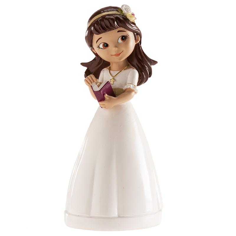 COMMUNION FIGURE "VALENTINE" WITH MISSAL H/13CM