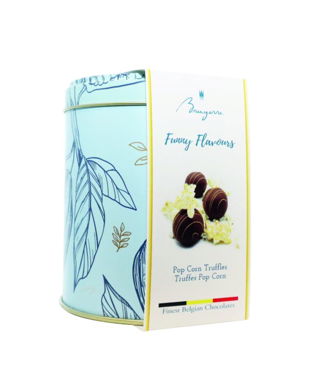 BRUYERRE BOITE METAL TRUFFES POPCORN 100GR 8X100GR