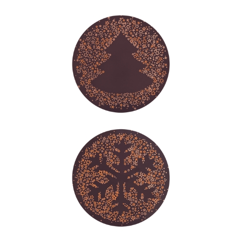 088053 PCB RONDE CN STENCIL 2 ONTWERPEN Ø 6CM 60ST ***S/CDE***