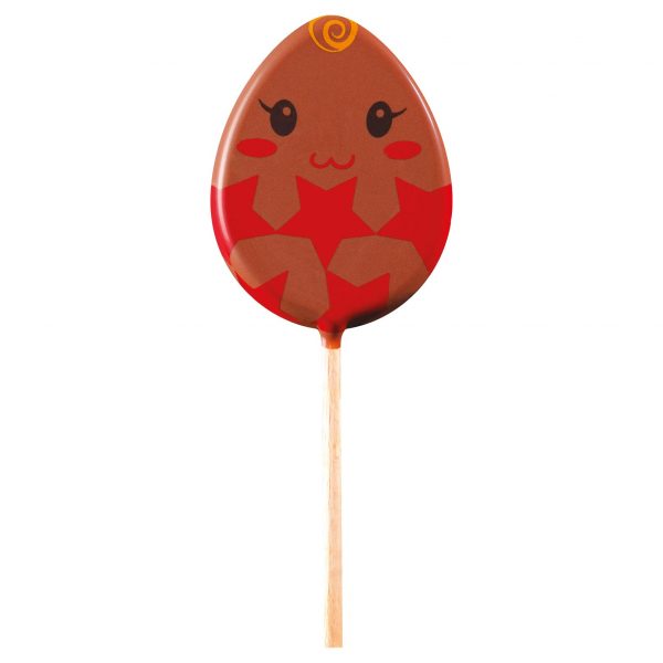 061242 PCB BLISTERS LOLLIPOPS EGG FOR 45 PRINTS H. 6.5 CM AND STICKS 9PCS ***s/cd***