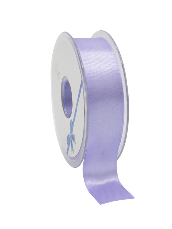 DOUBLE-SIDED SATIN RIBBON MAUVE PARMA 25MM X 25M
