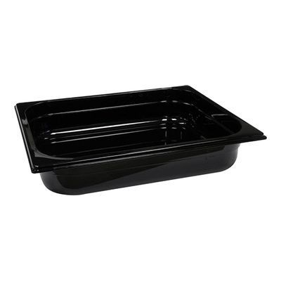 ZWARTE POLYESTER BAK GN1/2-100-6.0L-32.5X26.5 (-100°+100°)