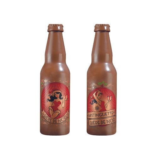 088180 PCB-BEDRUKT VEL KERSTBIER VOOR FLESSEN 20 STUKS ***OP BESTELLING***