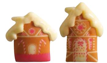060271 PCB HOUSES CB GINGERBREAD 2 DESIGNS 90PCES ***S/CD***
