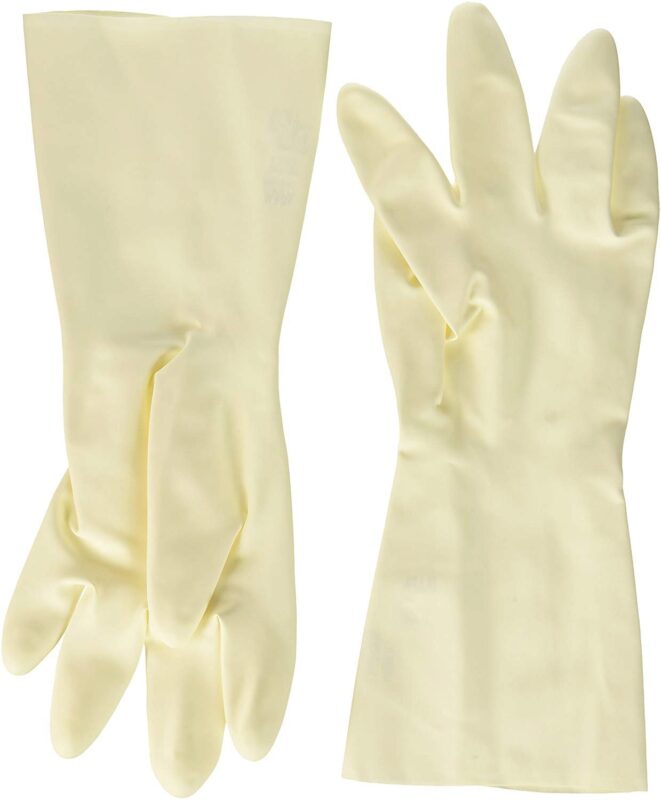 PAIR OF LATEX SUGAR PULL GLOVES SIZE "S" 6/6.5