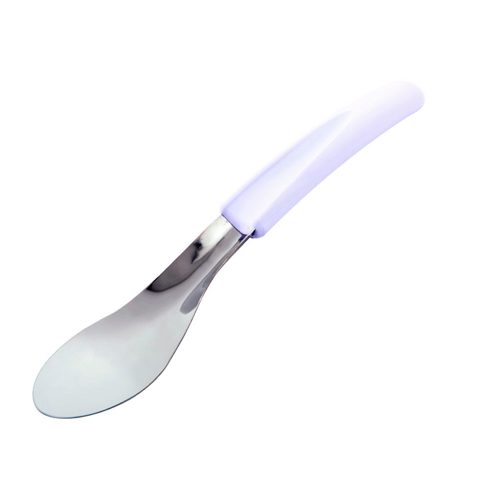 SPATULE GLACE MANCHE BLANC SATINE 26.5CM