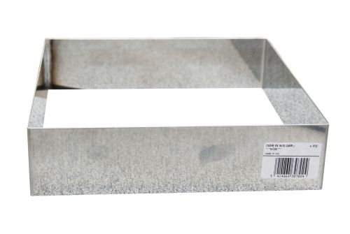 SQUARE STAINLESS STEEL FRAME 14 X 5 CM