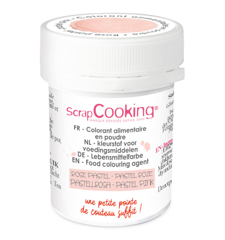 SCRAPCOOKING COLORANT ALIMENTAIRE HYDRO ROSE PASTEL 5GR