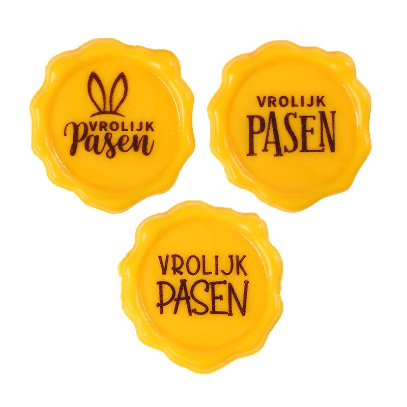 2069188 TAMPON VROLIJK PASEN 3,8CM 120PCS ***S/CDE***