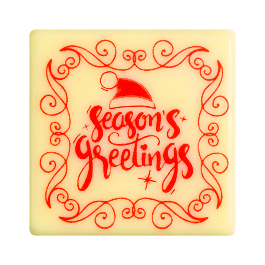 088040 PCB CARRÉS CB SEASON'S GREETINGS 3,5CM 140PCS ***S/CDE***