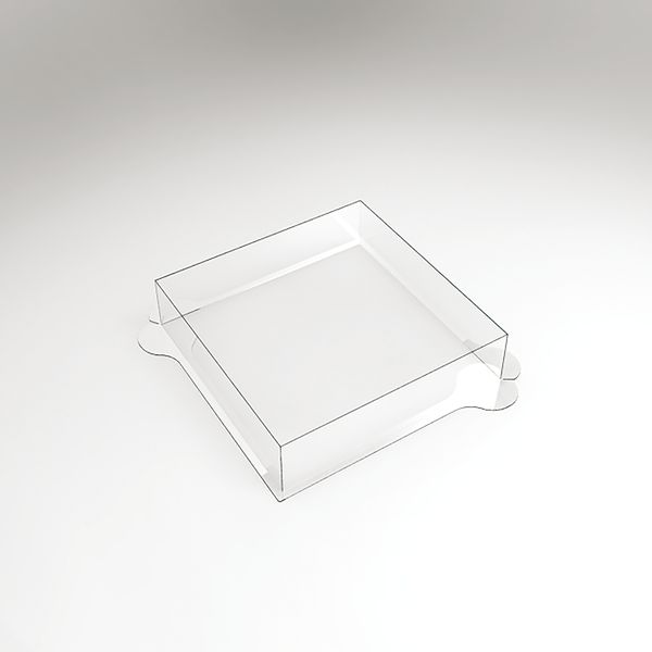 070565 PCB MOULES ENTREMETS CARRÉ PLAT ARRONDI PR100 PIÈCES 16X16 CM P4 CM 100PCES ***S/CD***