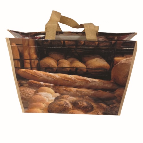 SAC VALISETTE PP TISSE REUTILISABLE BOULANGERIE   PATISSERIE   39X28X34CM 20 PCES