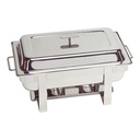 MAX PRO "MILLENIUM" CHAFING DISH GN 1/1-INOX 18/02 BRULEURS 60X35XH37CM - 9L