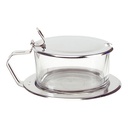 GLASS CHEESE MACHINE WITH STAINLESS STEEL SUPPORT DIAM 12CM