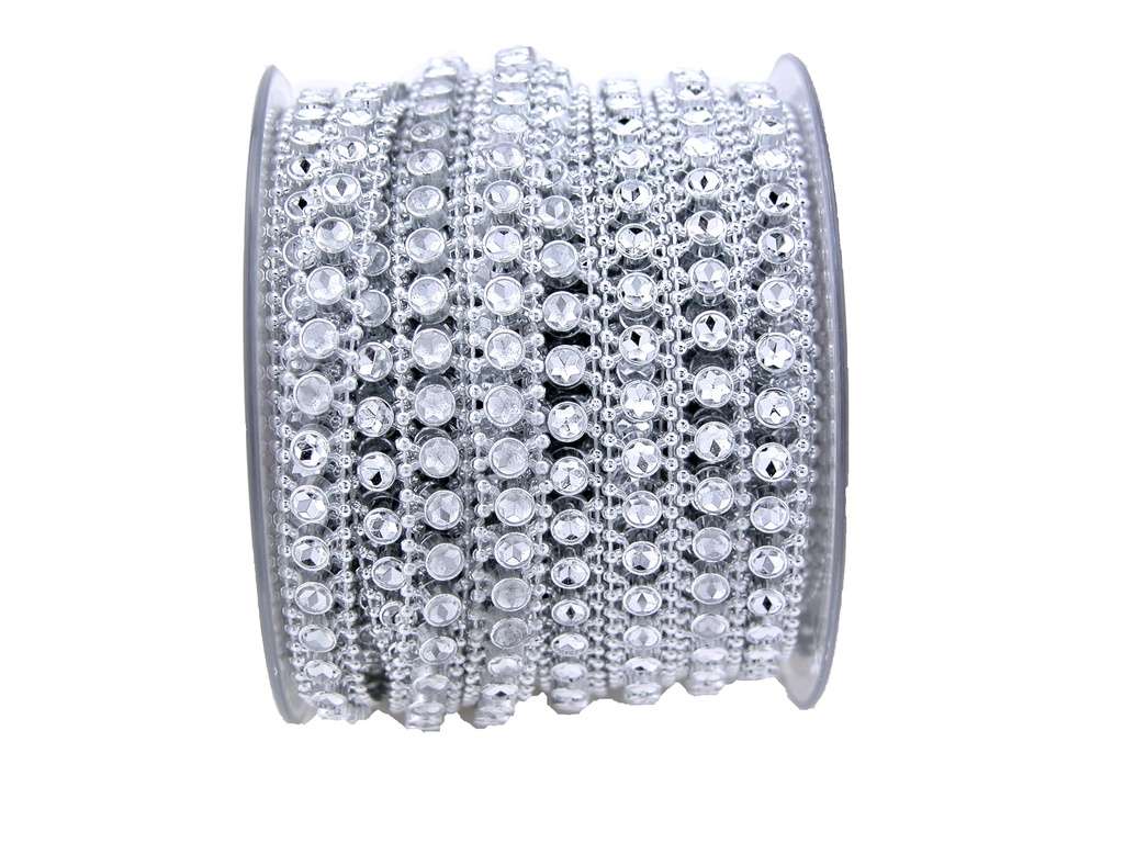 ZILVEREN LINT STRASS KETTING 9M