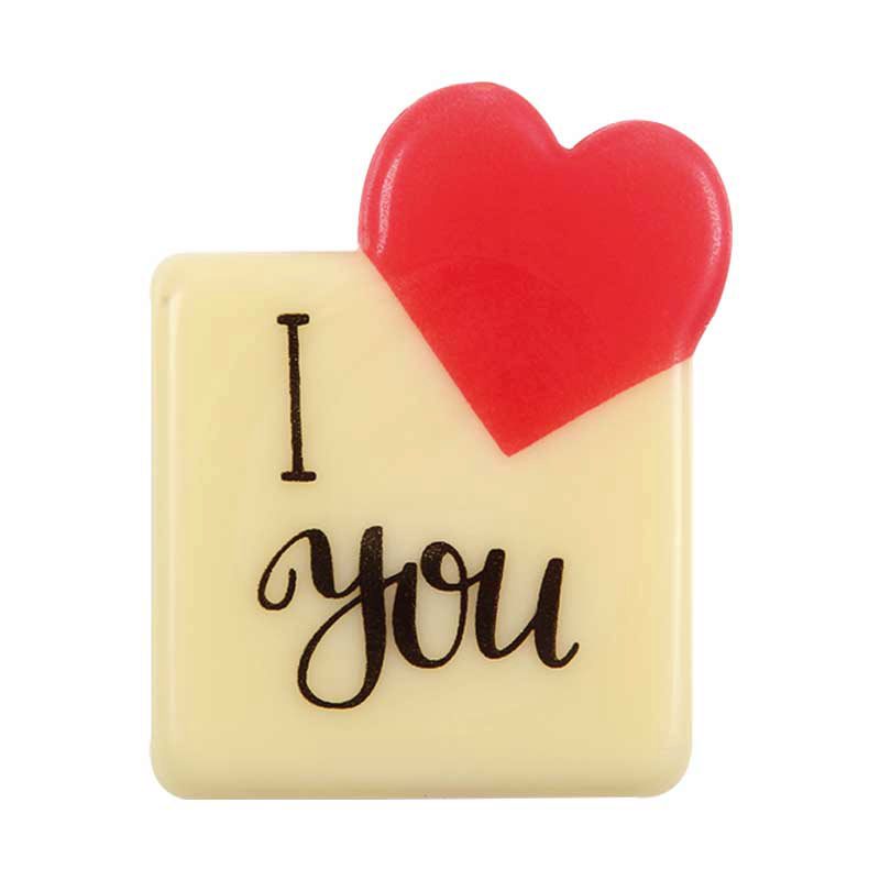 2068501 PLATE I LOVE YOU 30X35MM 120PCS