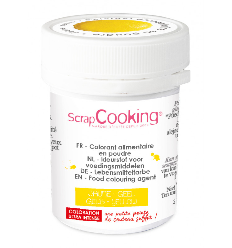 SCRAPCOOKING COLORANT ALIMENTAIRE HYDRO JAUNE 5GR