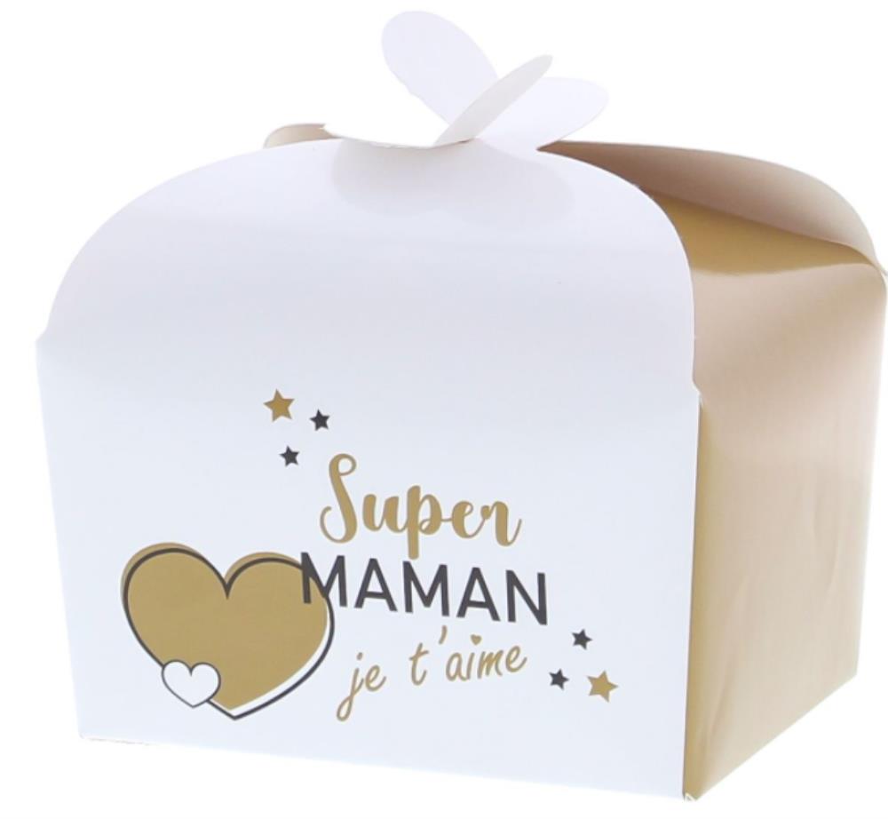BOÎTE PAPILLON 250 GR. "GOLDEN HEART" SUPER MAMAN85X105XHT85MM