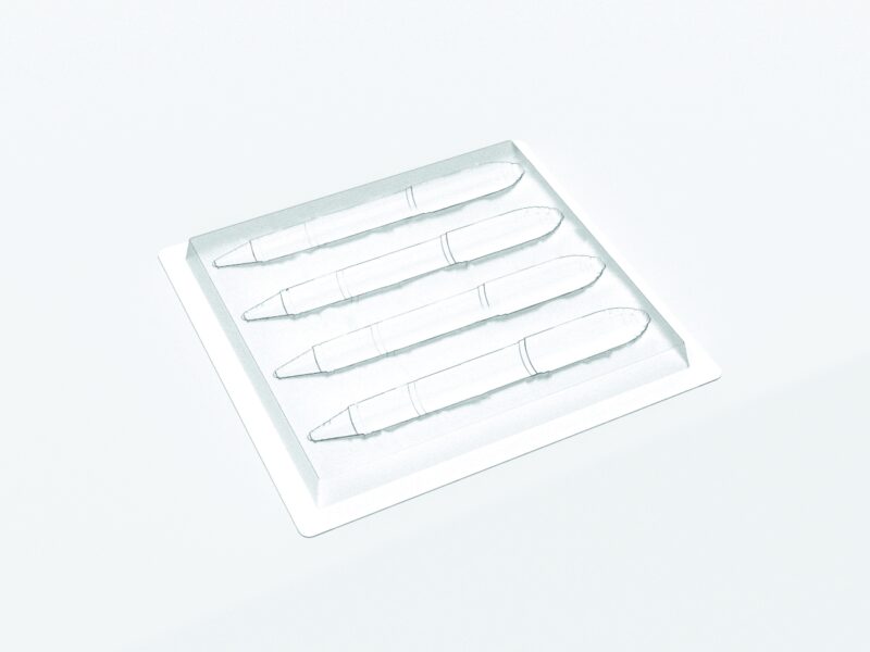 087189 PCB MOULES STYLO POUR 24 PIÈCES 17,7X2,4 CMP. 2,3 CM 6PCES ***S/CDE***