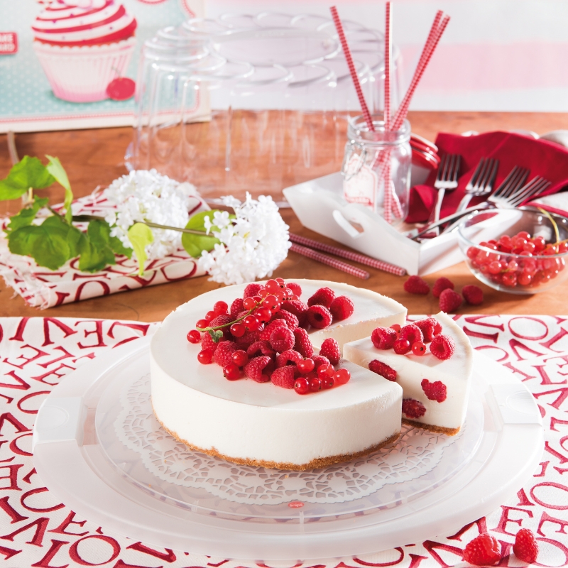 *FF*BOÎTE DE TRANSPORT POLYPROPYLENE POUR GATEAU 39 X 34,5 X 15,5CM