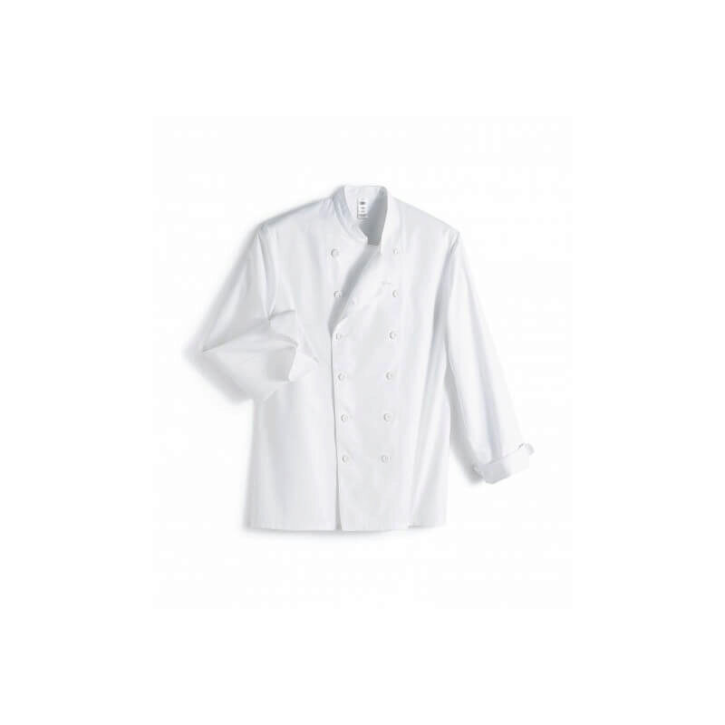 SNV VESTE STEPHANE BLANCHE TAILLE 44 COTON 240GR MANCHES LONGUES