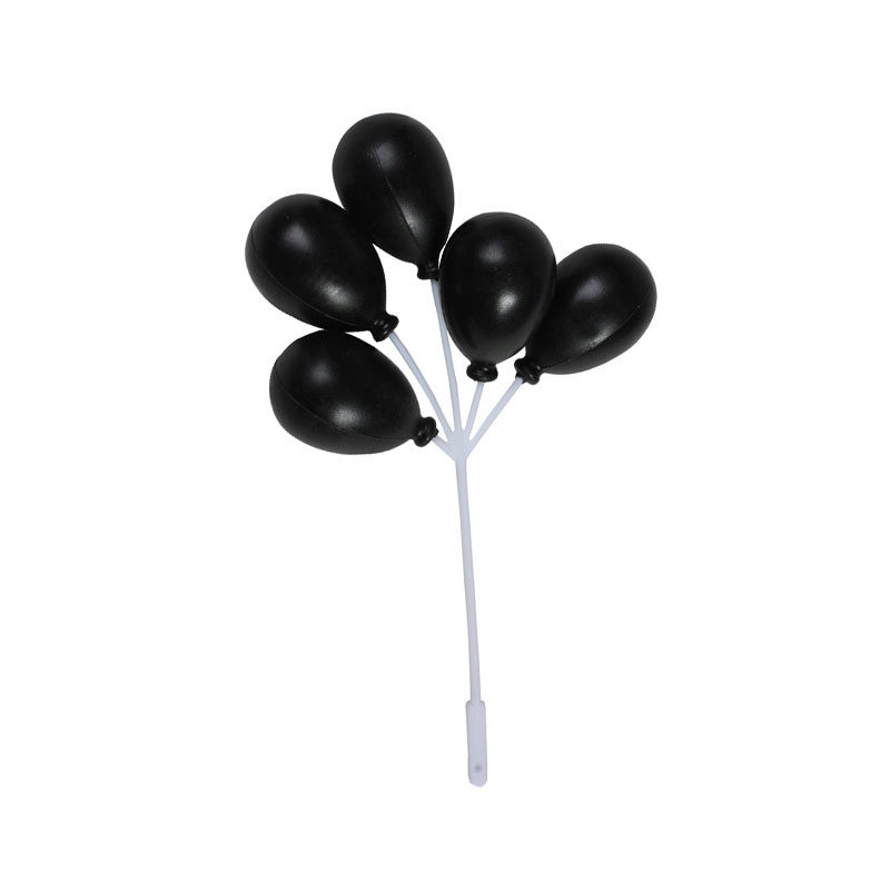 *FF*1080309 BALLONS NOIRS 72PCES***S/CD***
