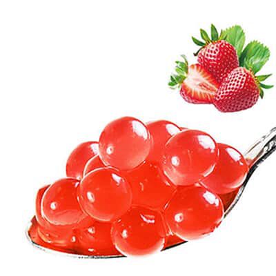 BLACK COFFEE FRUIT PEARLS 3.4KG STRAWBERRY FLAVOR FOR BUBBLE TEA