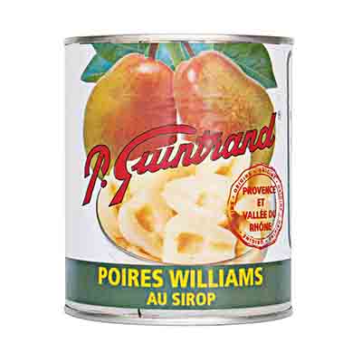 WILLIAMS PEAR HALF SYRUP LES CONTADINS ** 1KG **