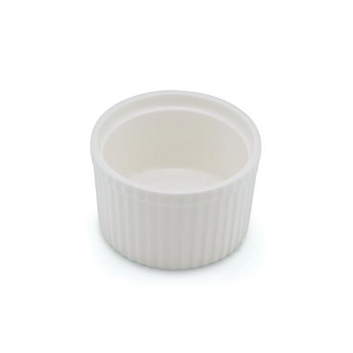LE COQ EFESO IVORY PLEATED RAMEKINN 9XH4.5CM PORCELAIN