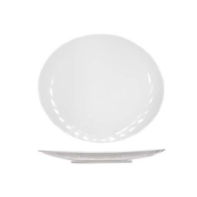 C&T ESSENTIALS ASSIETTE STEAK OVALE BLANCHE 30X27CM - 6695030