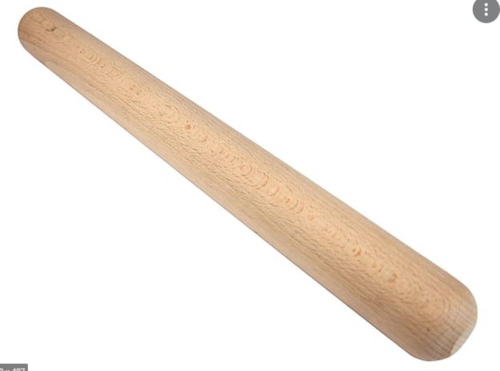 BEECHWOOD DOUGH ROLLER 50CM D 5CM WITHOUT HANDLES