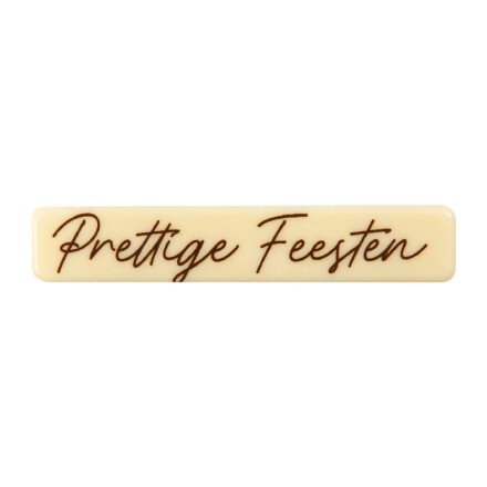 2015841 PLAQUETTE  PRETTIGE FEESTEN CHOCOLAT 80X15MM120 PIÈCES ***S/CD***