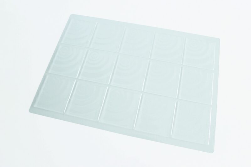 PCB Blisters tips rechthoeken golven 8,5x7,5 cm 4 stuks *** s / cd ***