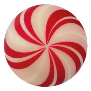 074232 PCB BOULES CB CANDY CANE Ø 3 CM 88PCES ***S/CD***