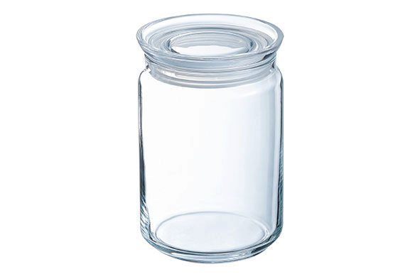 LUMINARC PURE POT PROVISION VERRE ROND 1.00L- A/COUVERCLE HERMETIQUE