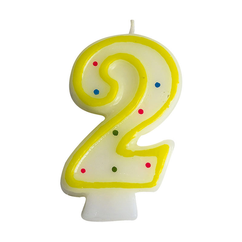1023808 BOUGIES CHIFFRE NR 2 ***S/CDE***