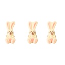 2069155 SMILING RABBIT RELIEF PLATE 5X2CM CHOCOLATE 150 PCES