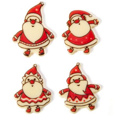 2015162 CHOCOLATE SANTA CLAUS FIGURINES 4.5 X 4 CM 120PCS