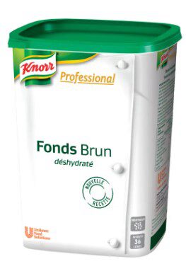 KNORR BRUIN  GEVOGELTEBOUILLON RUNDVLEES IN POEDER 900GR = DOOS ***S/CDE****