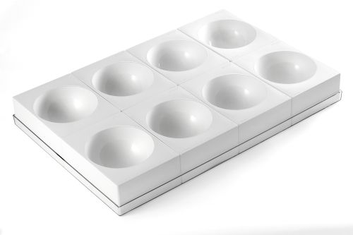 SILIKOMART SET DEMI-SPHERES EN SILICONE ZUCCOTTO Ø135 HT 67,5MM VOLUME 8 X 654ML