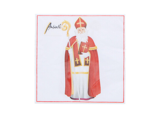 SERVIETTE ST. NICOLAS 33CM X 33CM PAQUET DE 20PC