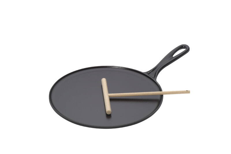 LE CREUSET POELE A CREPE TRADITION NOIRE 27CM