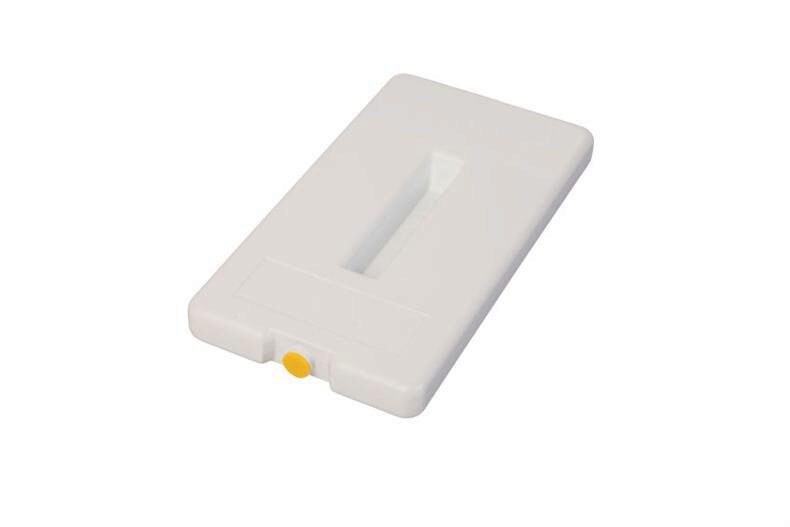 PLAQUE EUTECTIQUE BLANCHE GN1/3 32.5X17.6CM -21C° BOUCHON JAUNE