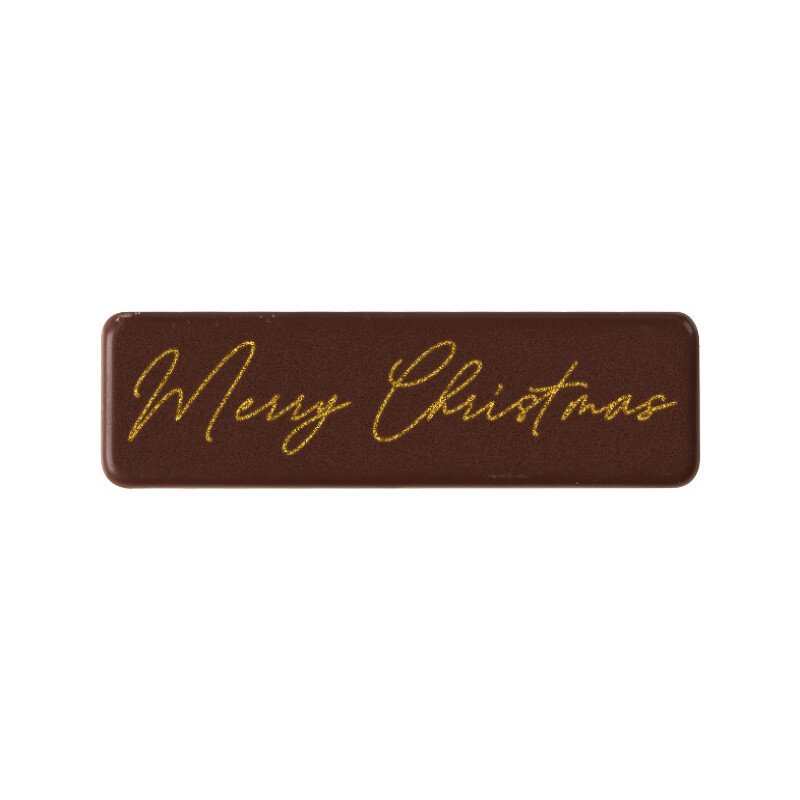 2015383 PLAQUETTTE MERRY XMAS  4,5X1,3CM 36PCS ***S/CDE***