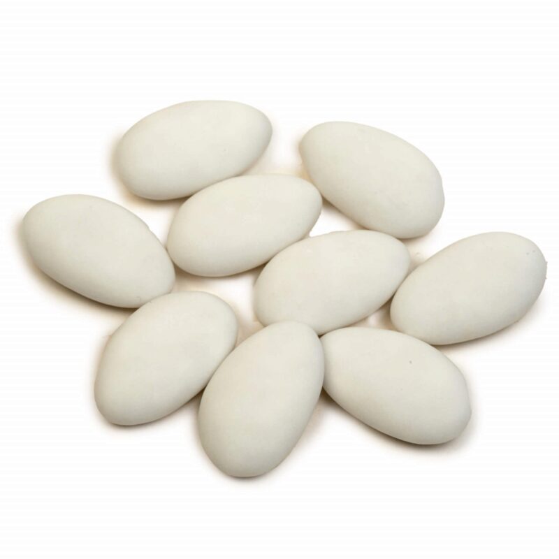 VANPARYS DRAGEE CHOCOLAT MAT BLANCHE 1KG