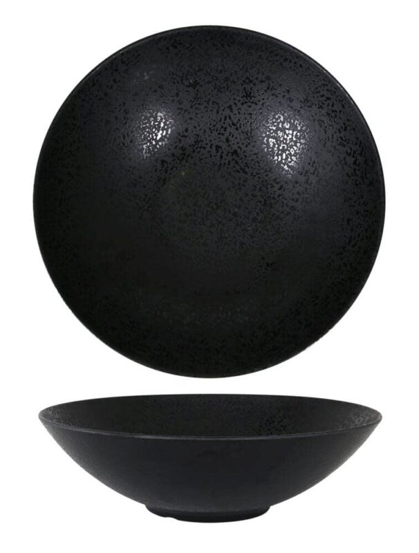 ARIZONA ASSIETTE COUPE MELAMINE NOIR 31XH9CM