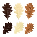 2014646 WINTER LEAVES 4X7CM - 5X3CM 84PCS