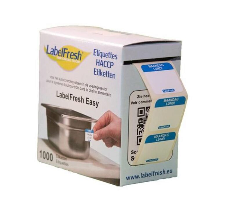 LABELFRESH *EASY* 1000 ETIKETTEN 30 X 25 MM “MAANDAG”